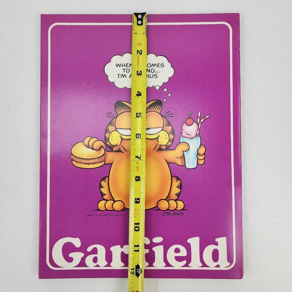 Lot of 5 Vtg 1978 80s Mead Portfolio 3328 Garfield the Cat & Odie Dog Folders